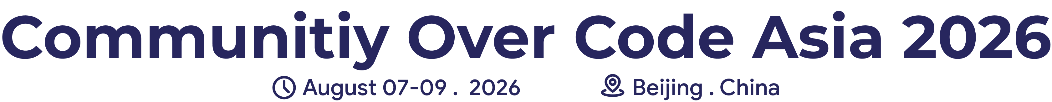 Community Over Code Asia 2026
